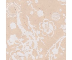 Nepaali paber MUSTRIGA 50x75cm - kirsiõied, valge